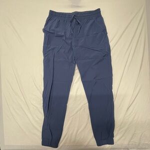 Blue Jogger Track Pants with Elastic Waistband